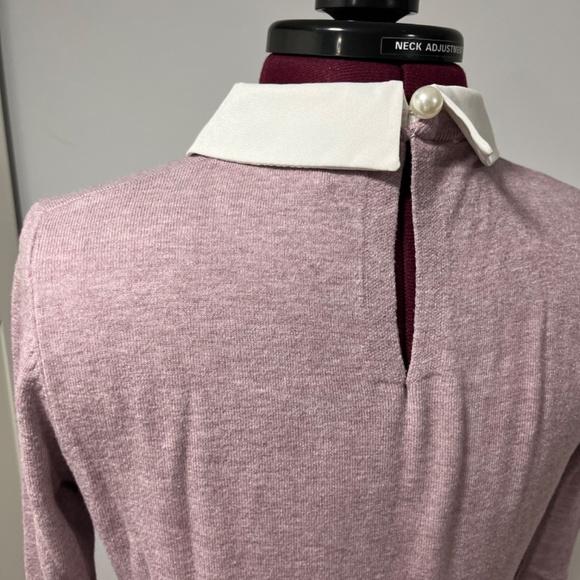 Embellished collar sweater in orchid - Picture 4 of 5